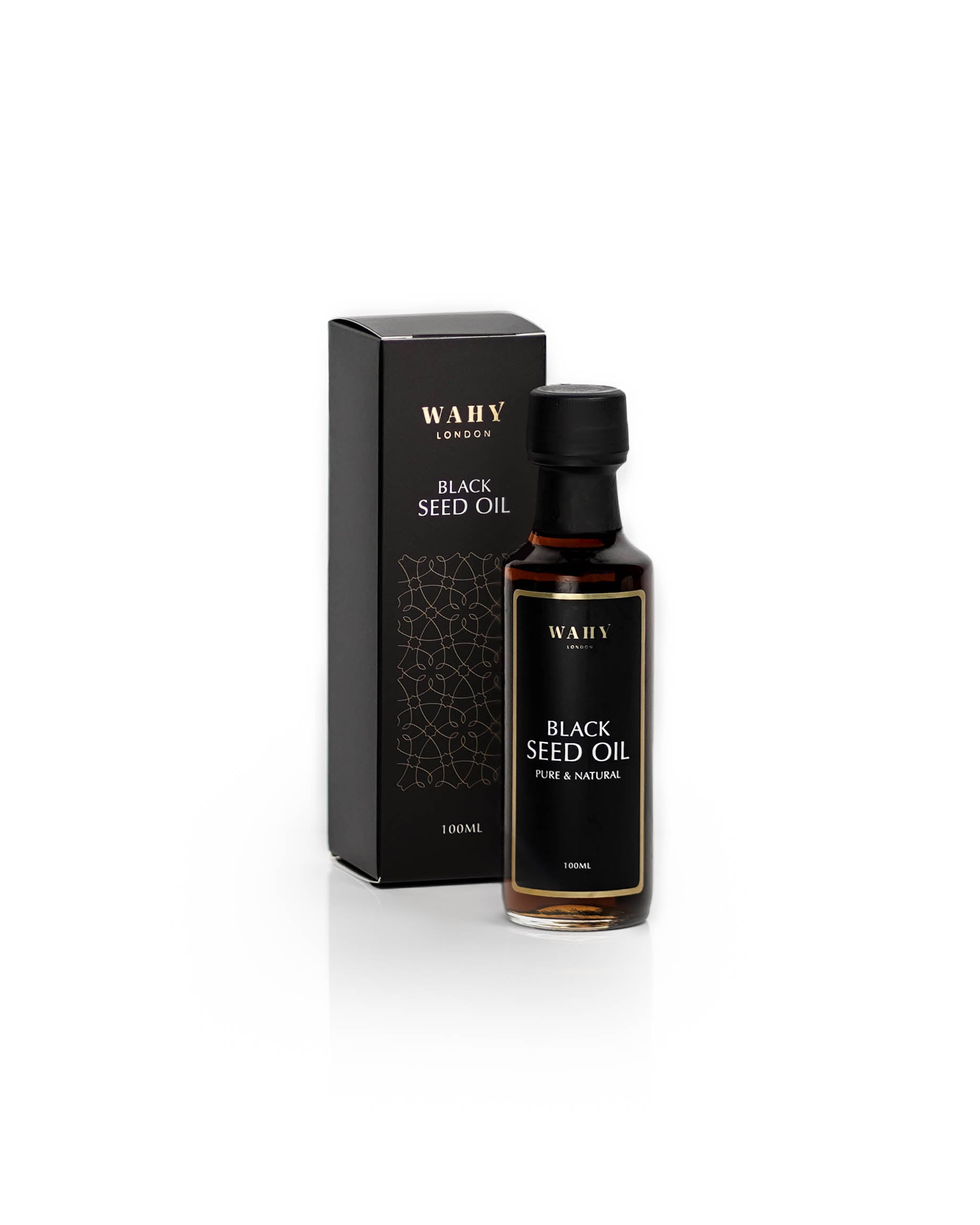 Discover WAHY London’s premium cold-pressed Black Seed Oil (100ml). Pure Nigella Sativa, a Prophetic Sunnah remedy for wellness, vitality and natural nourishment.