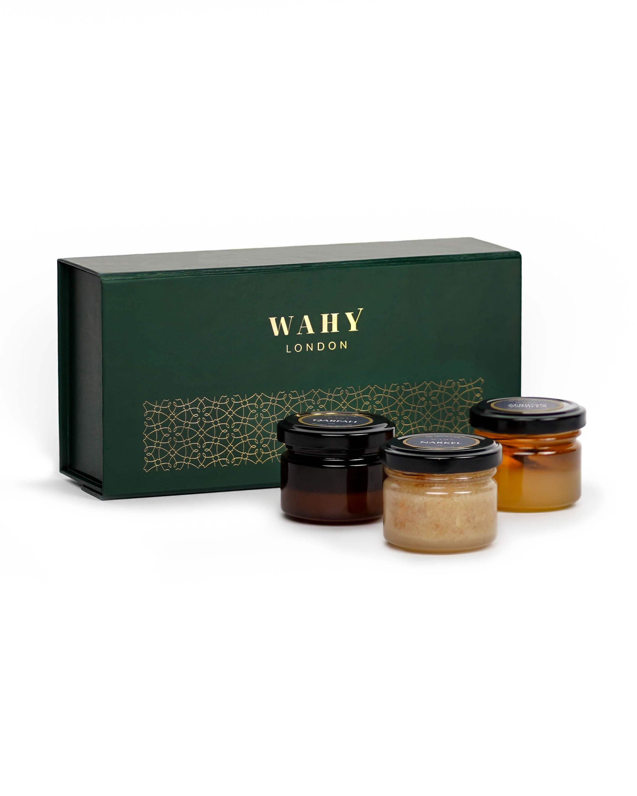 Discover WAHY London’s Luxury Honey Hamper , choose three artisan honeys in a luxury sampler, perfect for gifting or premium daily rituals. Pick your flavours now.