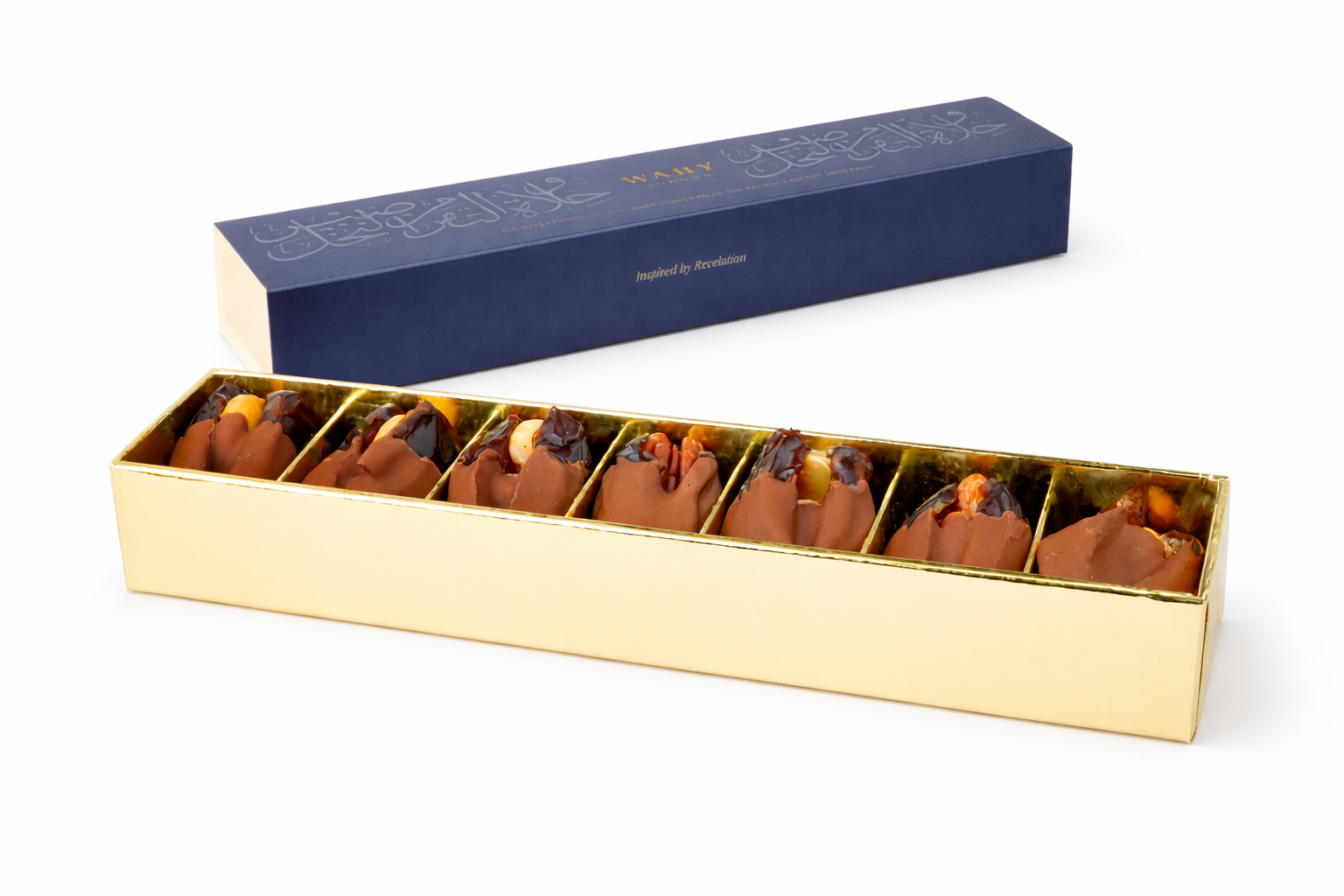 Half Dipped Milk Chocolate Medjool Dates Nuts