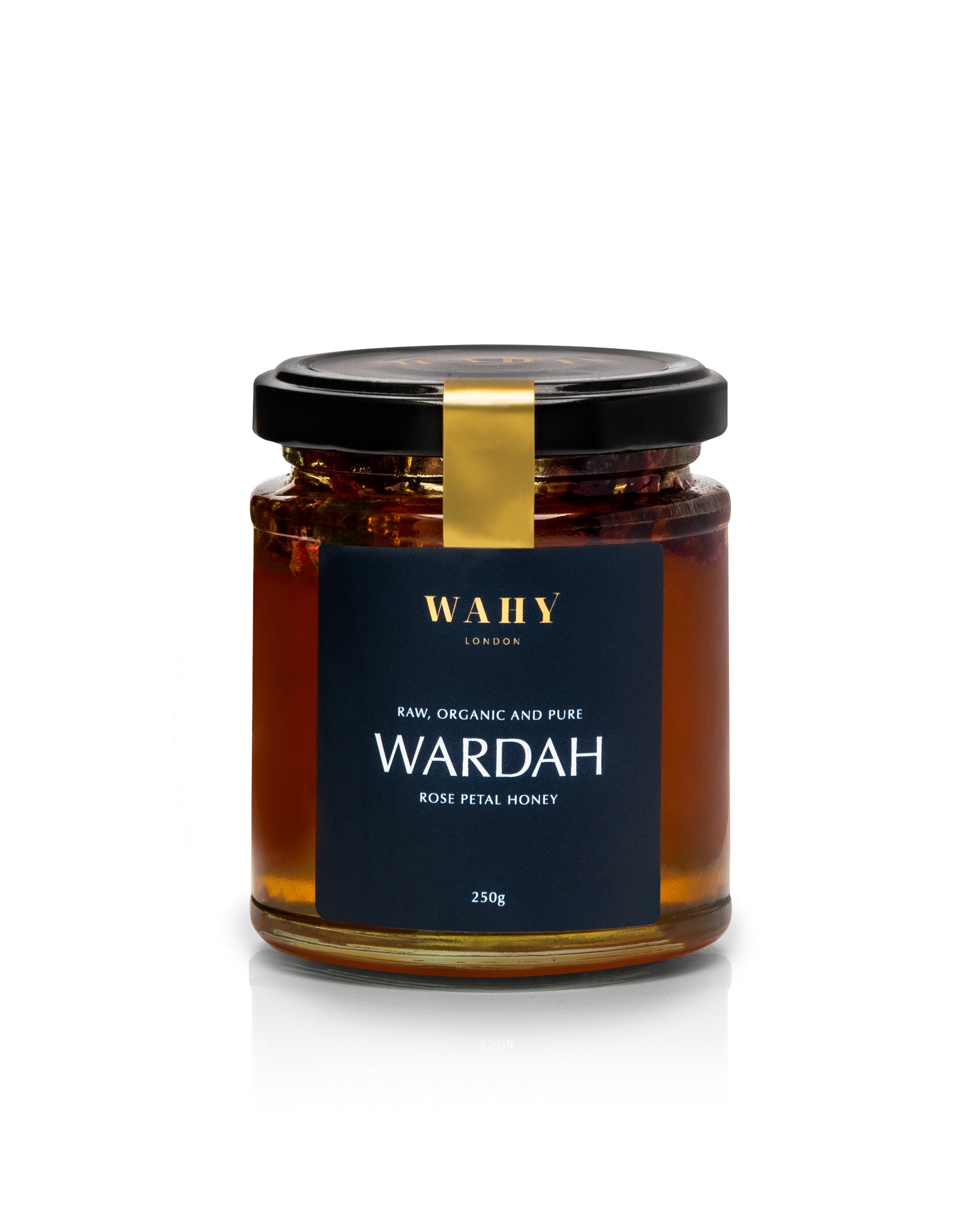 Discover WAHY London’s Rose Honey, pure honey infused with fragrant rose petals for floral, silky and luxurious sweetness.