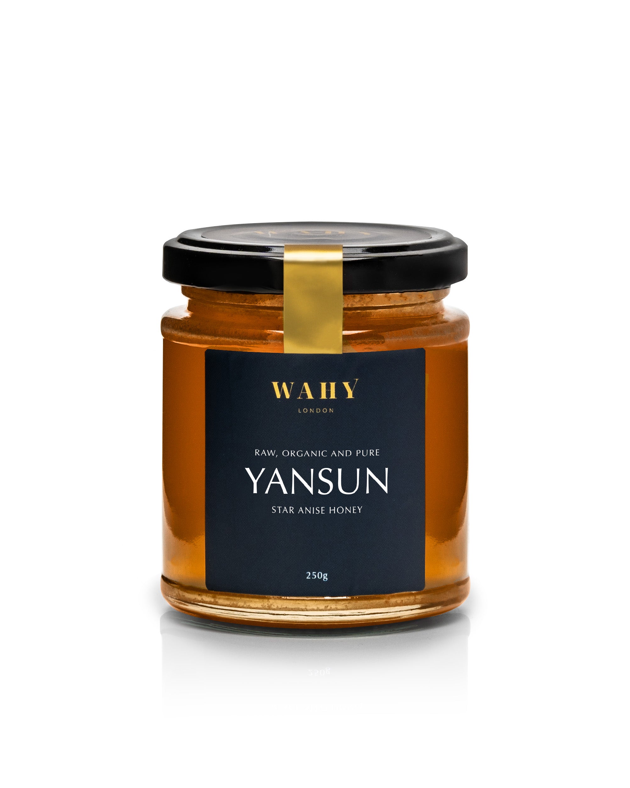 Discover WAHY London’s Star Anise Honey, pure honey infused with star anise for warm, spiced and refined sweetness.